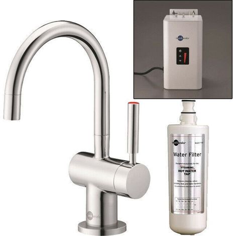 InSinkErator H3300 Kitchen Tap Boiling Hot Water Chrome Neo Tank (1/5)