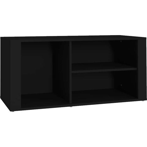Scarpiera  Mobile per scarpe Nero 100x35x45 cm in Legno Multistrato (1/5)
