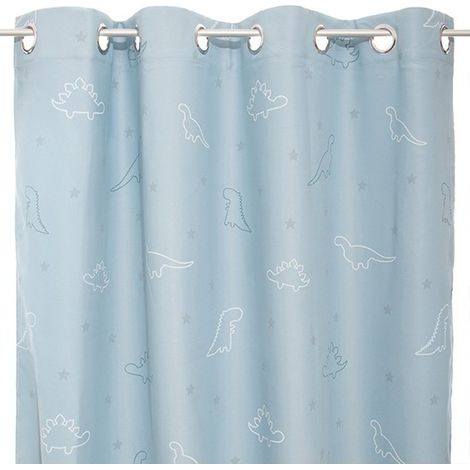 Tenda oscurante per bambini Glow dinosauro azzurro 140x250cm - Atmosphera créateur d'intérieur