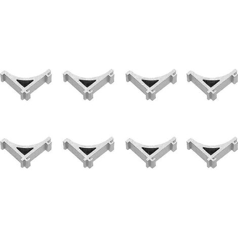 clips de fixation pour étagère de congélateur, crochets de support pour réfrigérateur, fixations pour étagère de réfrigérateur (aluminium, taille 5)-2.7X2.2cm (1/3)