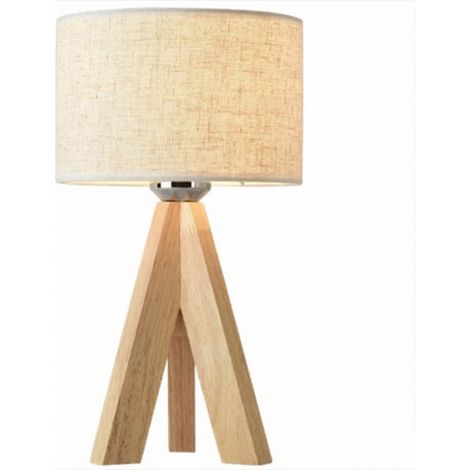 Crea – Lampe de chevet médiévale 14,2 pouces – Abat-jour en lin blanc – Interrupteur certifié UL – Éclairage doux pour lecture et veilleuse (1/4)