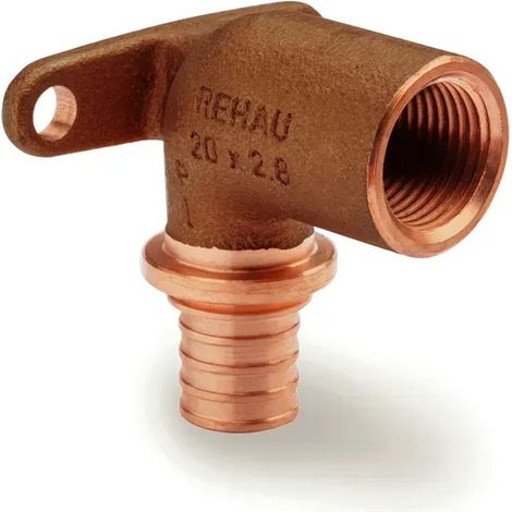 REHAU Codo de pared RAUTITAN RX+ 20 - Rp 1/2 largo, 14563631001