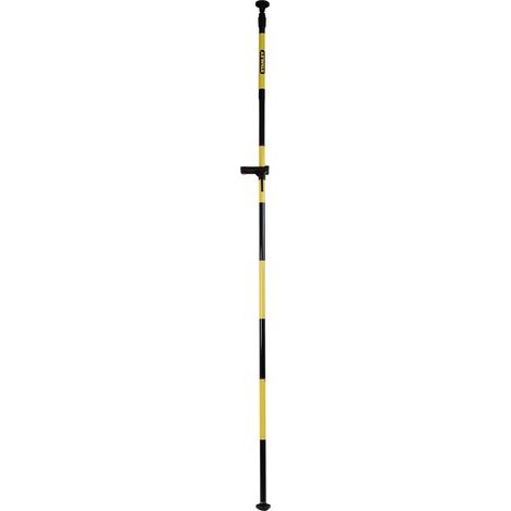 Stanley – Canne télescopique pour niveau laser 3,30m – Conception robuste en aluminium – 4 sections vissables – Support filetage 5/8" – 177184