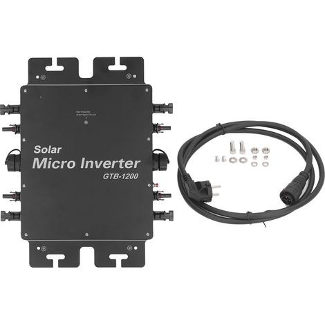 Onduleur connecté au réseau solaire 1200W, étanche IP65, Identification automatique, MPPT, Micro WIFI (1/5)