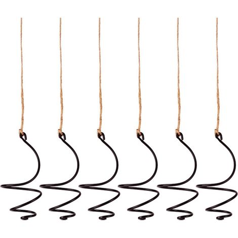 Pots suspendus en fer forgé, petits supports esthétiques pour plantes suspendues (1/5)
