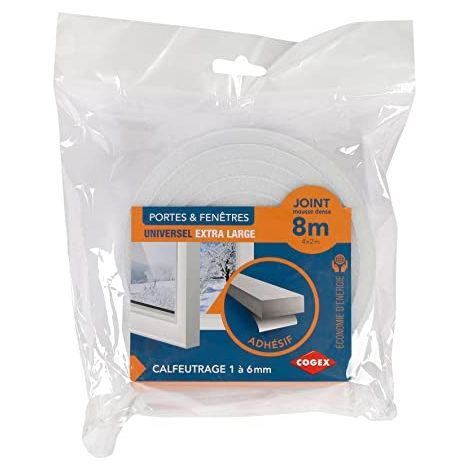 MOUSSE CALFEUTRAGE 8MX12MM COGEX 85700