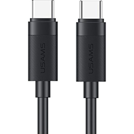 Cable USB-C a USB-C USAMS U94 de 60 W, 1 m, negro (1/5)
