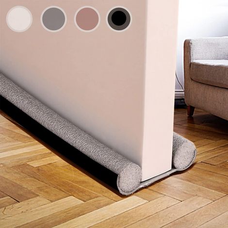 Boudin de Porte 94 cm, Joint Double pour Bloqueur de Bruit, Coupe-Vent et Bouchon de Ventilation (Le Noir) (1/5)