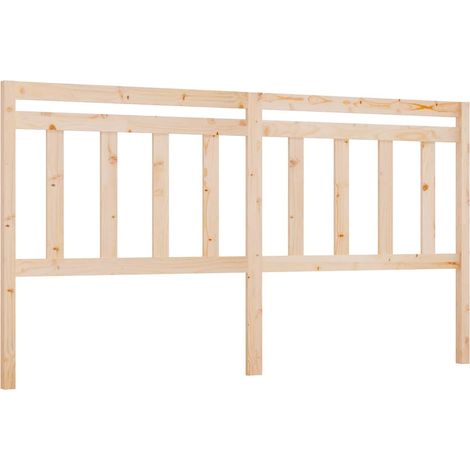 Maison Exclusive - Testiera per Letto 186x4x100 cm in Legno Massello di Pino (1/5)