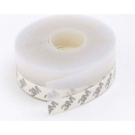 Striscia sigillante in silicone trasparente da 10 m - Antivento/Antipolvere/Impermeabile - Per la parte inferiore delle porte - Flessibile - Per proprietari di casa e appassionati del fai da te