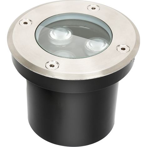 Randaco 4x 3W Faretto da terra IP67 Faretto da incasso a pavimento con luce a LED Faretto da pavimento a terra (1/5)