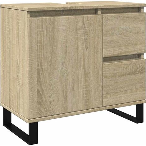 Maison Exclusive - Badschrank Sonoma-Eiche 65x33x60 cm Holzwerkst