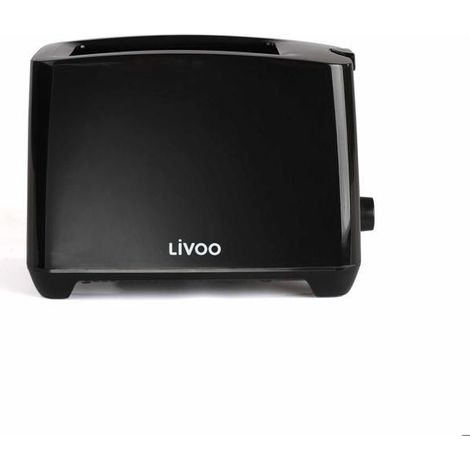 Tostador de 2 ranuras - LIVOO - DOD162N - 750 W - Termostato ajustable: 7 niveles - Negro