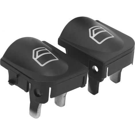 Paire de Caches Boutons Lève-Vitres 2038200110 Compatible Mercedes-Benz Classe C W203 C230 C240 (1/5)