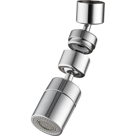 Aérateur de robinet de cuisine, aérateur de robinet à économie d'eau à 1080 degrés, rotatif (1/5)