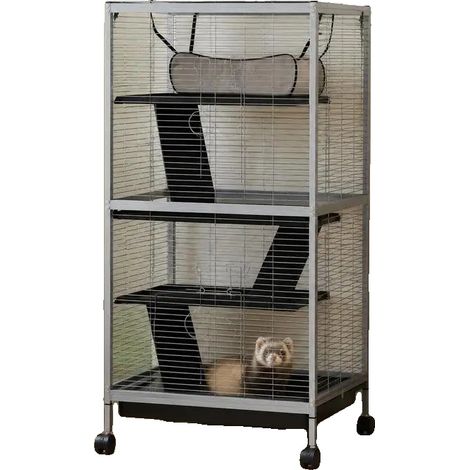 Tierkäfig, vierstöckiges Design, einfacher Zugang, 1 (1/2)