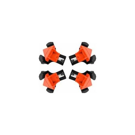 Presses D'angles Menuiserie, 90 ° Serre Joint Angle,Serre Joint Angle,Clip De Cadre Fixateur à Angle Droit Pour Le Travail Du Bois,Pour Le Travail Du Bois, Le Cadre Photo Bricolage,Outils à Main 4pcs— (1/5)