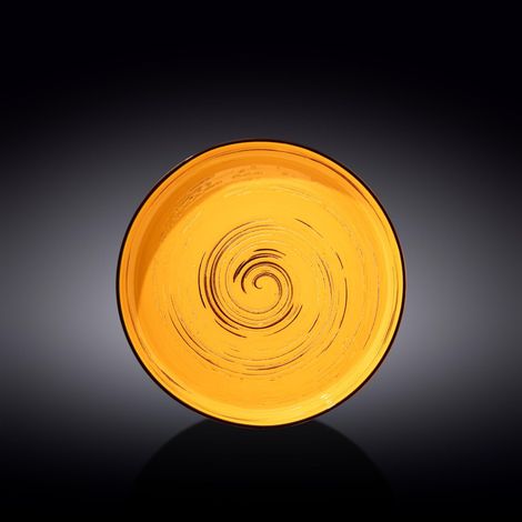 Assiette ronde en porcelaine Jaune 23 cm (1/5)