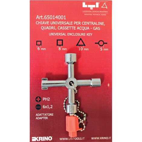 CHIAVE UNIVERSALE P/CASSETTE CONTATORI- 1,0 pz