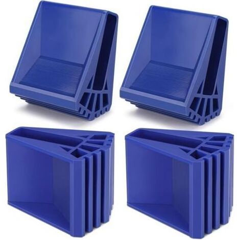 Pieds D'échelle 4 Pièce Non Glissante Pieds de Sécurité de L'échelle Protections de Pieds D'échelle en Caoutchouc pour échelles Télescopiques(Bleu) (1/5)
