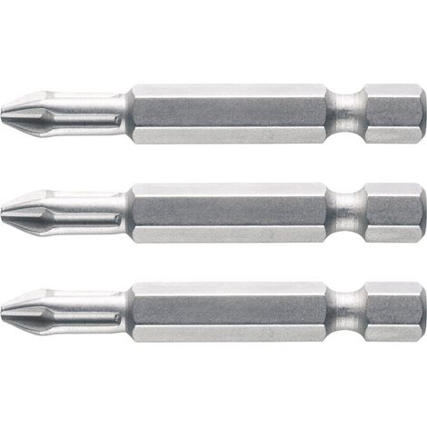 Makita – Embouts PZ1 – Longueur 50 mm, acier S2, lot de 3, réf. B-25242 (1/2)