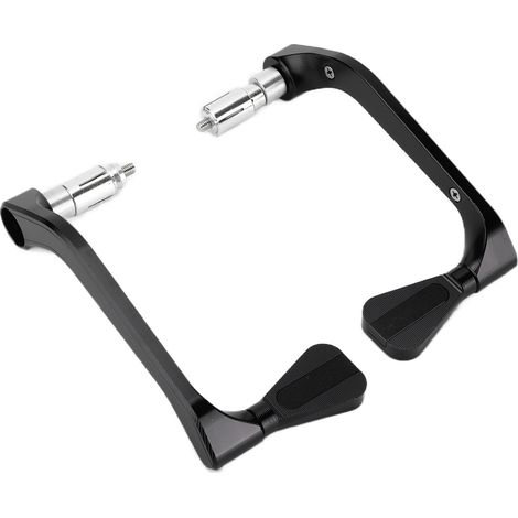 Guidon Moto Protection 2 Pièces en Alliage Aluminium, Barre Anti-Choc Universelle pour Guidon 22mm/0.87in, Noir, Accessoire de Moto (1/5)