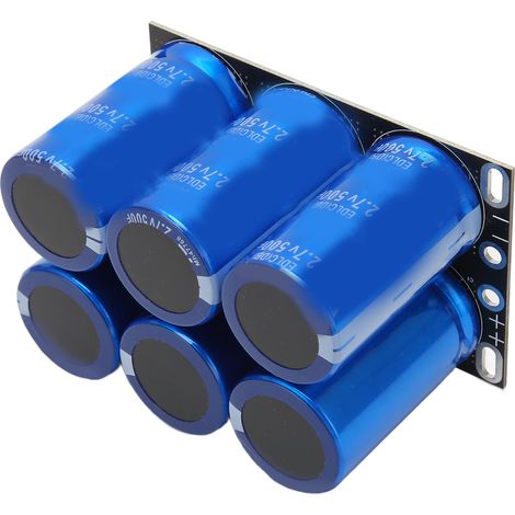 Condensateur total 16 V 83 F à décharge à courant élevé, 6 modules de condensateurs redresseurs automobiles 2,7 V 500 F (1/5)