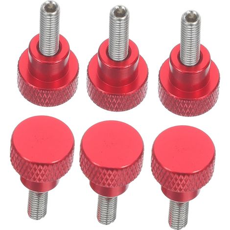 Lot de 6 vis moletées M4 x 12 en alliage d aluminium avec (1/5)