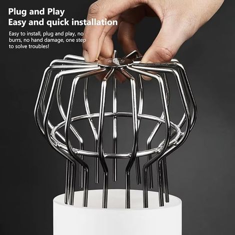 Gutter gutter protection stainless steel leaf filter rain pipe protector downspout grid leaf collector grid leaf filter leaf filter (1/4)