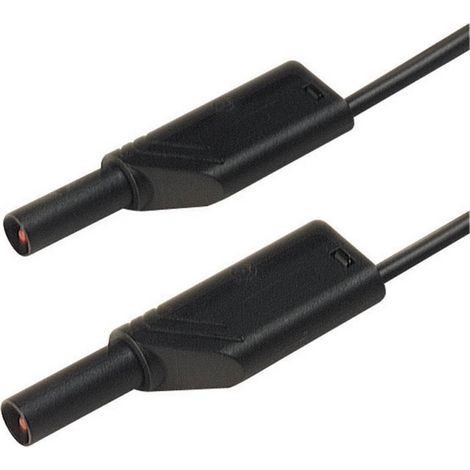SKS Hirschmann MLS SIL WS 200/1 cable de medida negro 2 m
