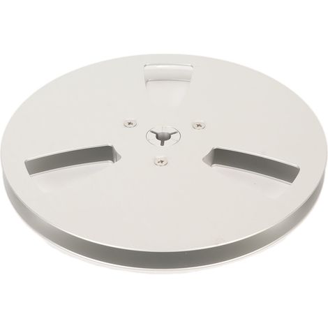 Bobine Universelle 1/4" 7 Pouces en Aluminium pour Machine à Ouverture, 3 Trous, Finition Argentée (1/5)