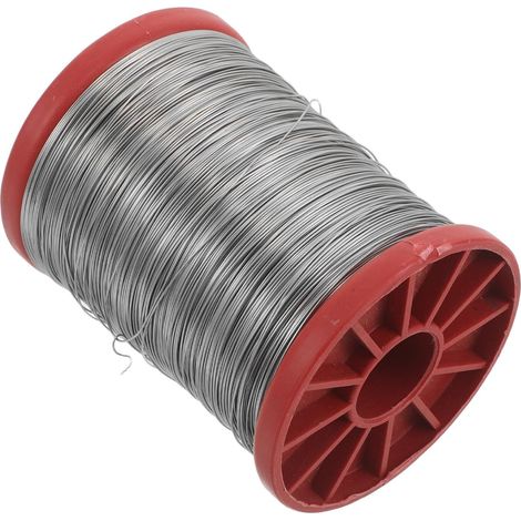 Fil de Cadre en Acier Inoxydable pour Ruche 0, 4mm 500 G Rouge, Installation Facile, Limite L’affaissement, pour Cadres de Ruche et Travaux de Construction (1/5)
