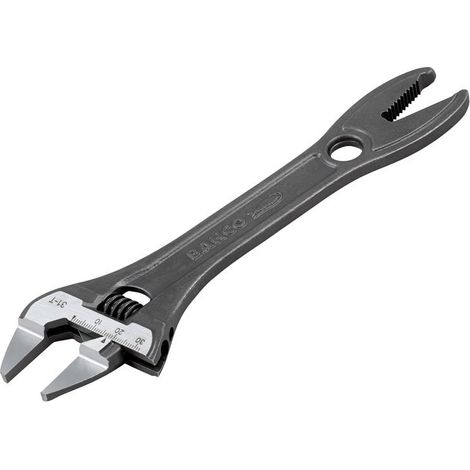 Bahco 31-T Thin Jaw Adjustable Spanner with Serrated Pipe Jaws (1/5)