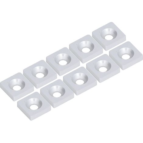 Lot de 10 bouchons de fin pour profilé aluminium trou simple pour CNC industriel et imprimante 3D argenté (1/5)
