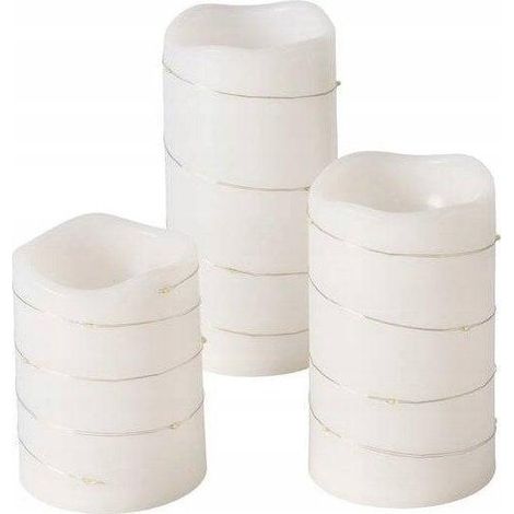Boltze SARNIA candele LED bianche 15 cm