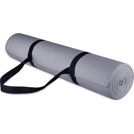Schaumstoff-Yogamatte, rutschfest, 6 mm, grün, mit Tragegurt (1/5)