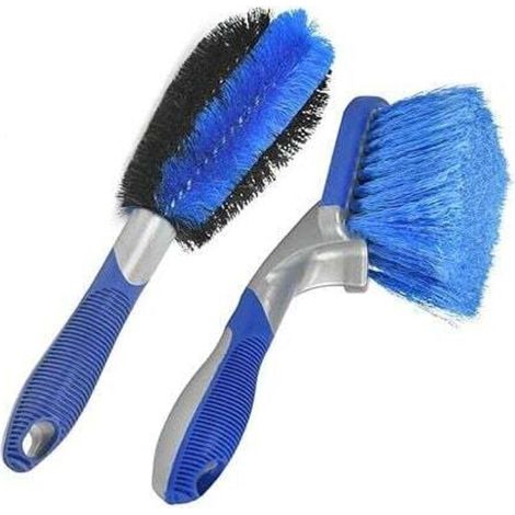 Pack de de 2 brosses pour jantes et pneus , XU,de voiture pour nettoyage de jantes de voiture, produit qualité supérieure, durable et fiable, matériaux sélectionnés - KZQ (1/4)