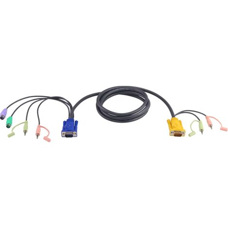 ATEN Câble KVM 5m PS/2 avec SPHD 3 en 1 et audio