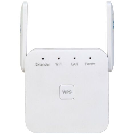Amplificateur de signal WiFi, répéteur WiFi 300 Mbps avec port Ethernet, installation rapide, amplificateur Internet sans fil longue portée, blanc (1/5)