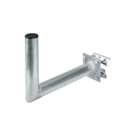 Support d'antenne satellite - Hama - Tube d'extension en aluminium - Couleur argent - Matériau aluminium