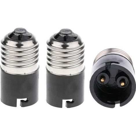 Adaptateur Convertisseur Ampoules E27 à B22 FINELED, Culot Baïonnette Edison Vers B22, Pack 3-KZQ