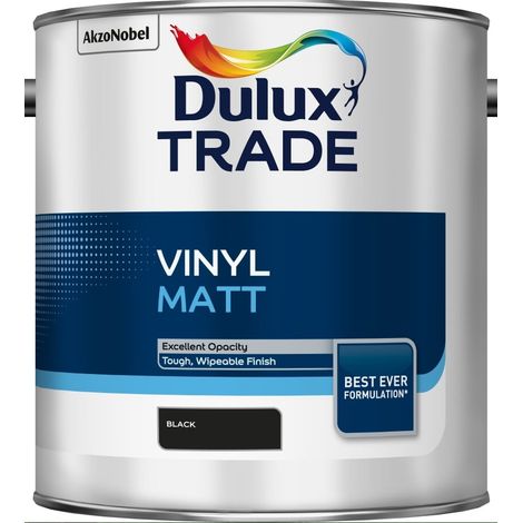 Dulux Trade Vinyl Matt - Black - 2.5L