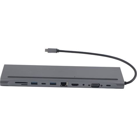 11-in-1 USB-C-zu-HDMI-Dockingstation mit Kartenleser und USB-3.1-Anschlüssen – Multifunktionsadapter (1/5)