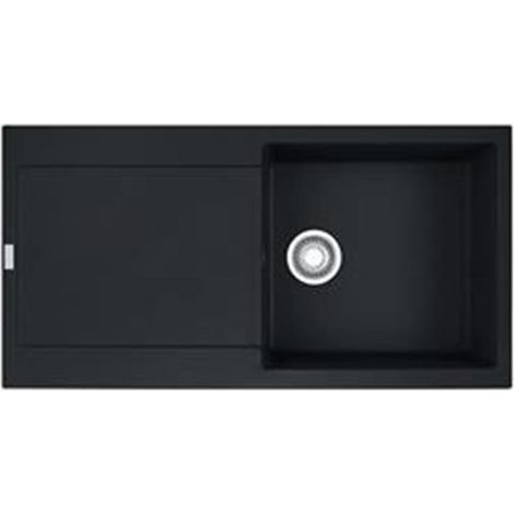 Franke Einbauspüle Maris MRG 611-97 Fragranit+ Black Matt, Excenterbedienung (Druckknopf) (1/4)