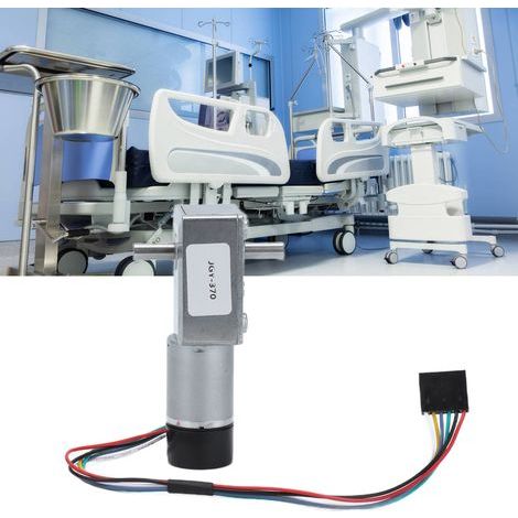 Motoriduttore JGY-370 con encoder, albero di uscita biassiale da 14 mm, 24 V CC (1/5)
