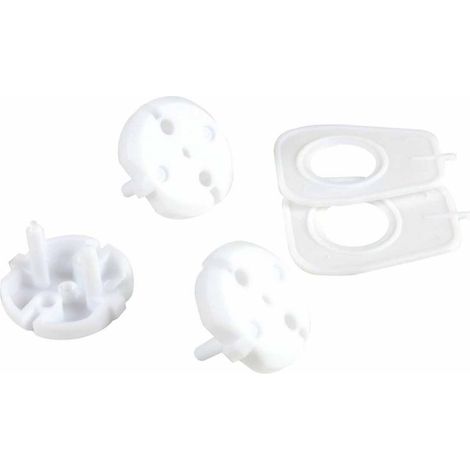 Paris Prix - Lot De 6 Cache-prises sécurité Bébé 3cm Blanc