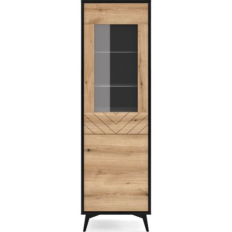 Armoire vitrine DIAMOND W54 54x178x39 cm (1/2)