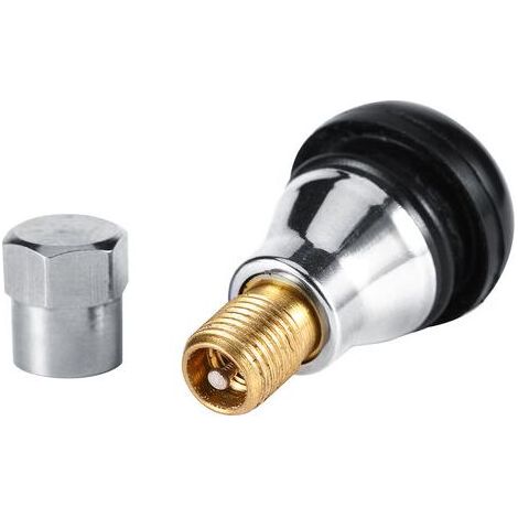 1 pièce valve de pneu tubeless TR412 AC, en laiton chromé, longueur 3,5 cm, pour jante trou 11,5 mm, voiture et moto (1/5)
