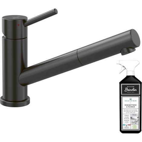 VILLEROY ET BOCH Como Grifo de cocina abatible con ventana de ducha Antracita + limpiador (1/5)