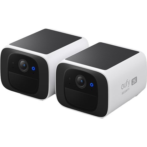 Eufy Überwachungskamera Außen S220, 2-Pack, 2 K Auflösung, 2,4 GHz weiß Überwachungskamera (1/5)